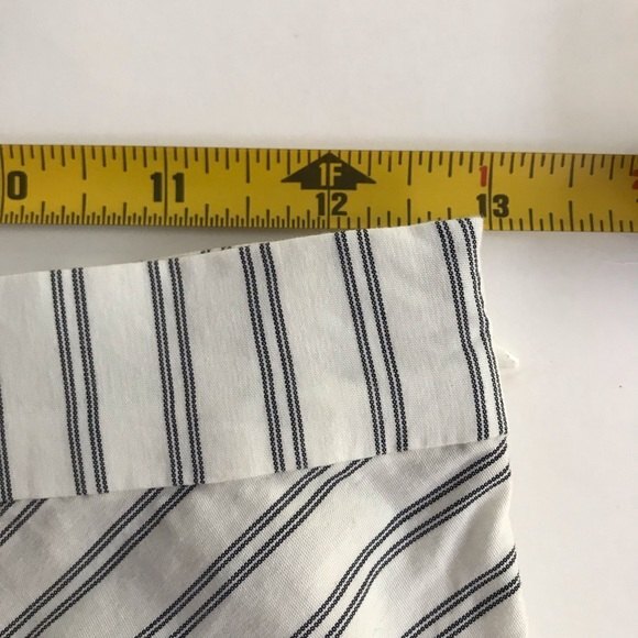 NWT Joie Yenene Porcelain Shirting Stripe Asymmetrical Skirt Women's Size 2 - Picture 8 of 14